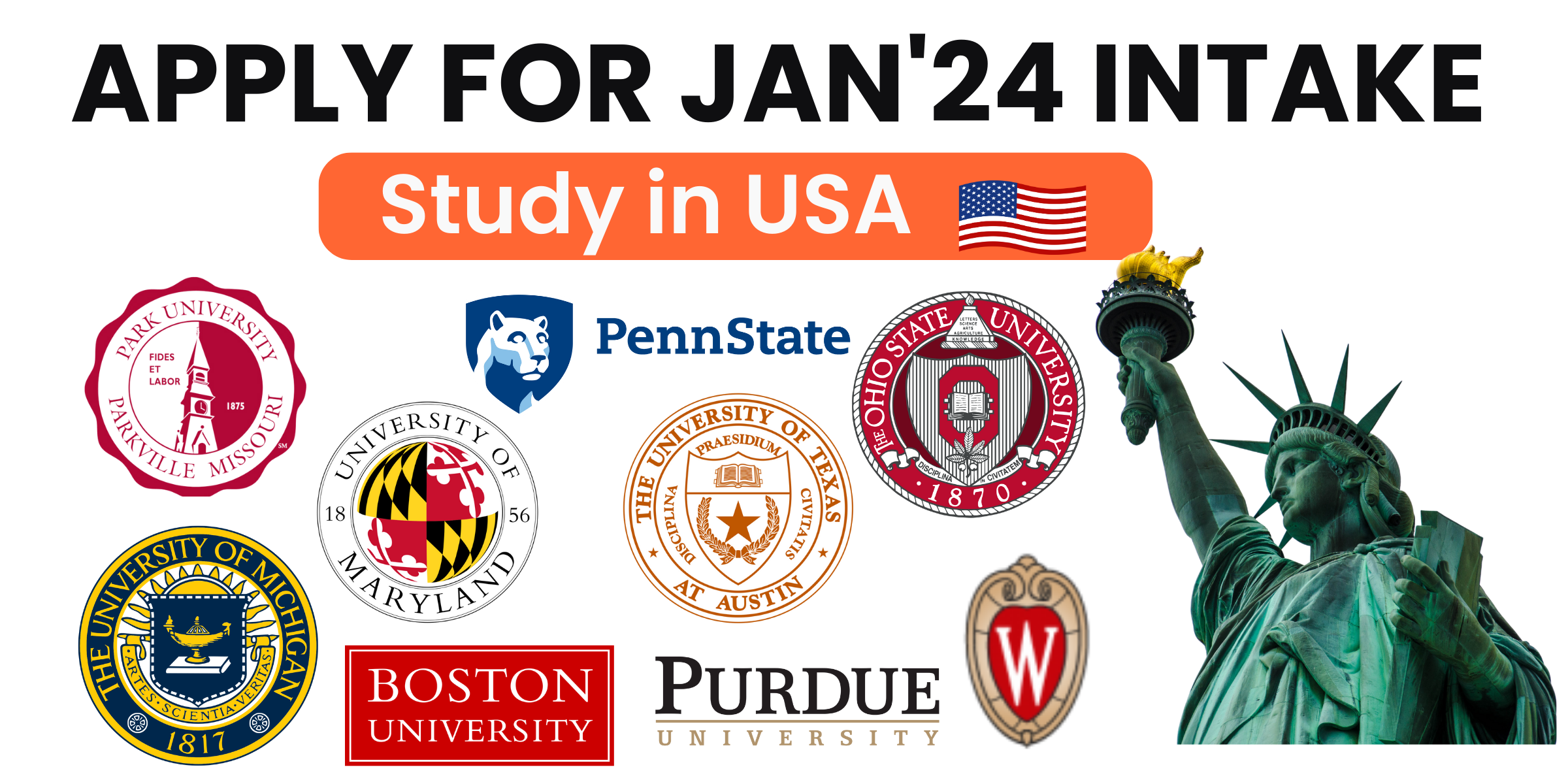 Universities accepting January intake in USA
